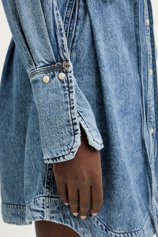 BOSS Orange sukienka jeansowa C SHIRTDRESS 50557046 niebieski