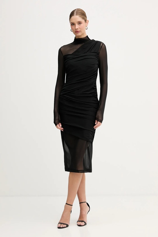 BOSS Orange sukienka C Etulia midi czarny 50553445