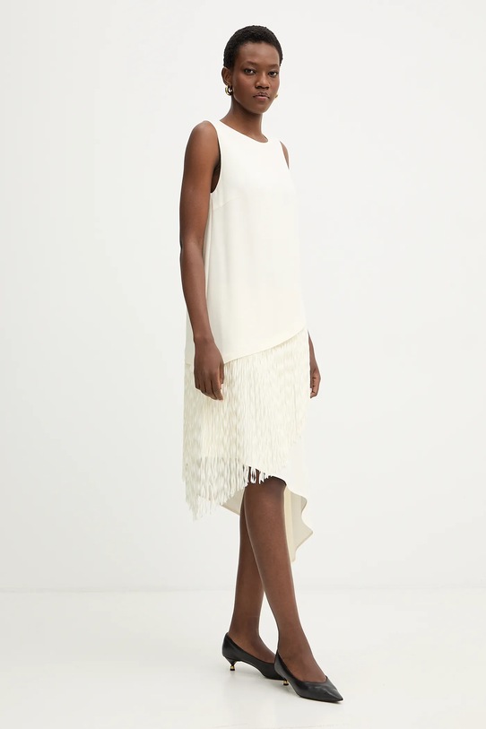 BOSS sukienka Dadiva 50555052 beżowy SS26