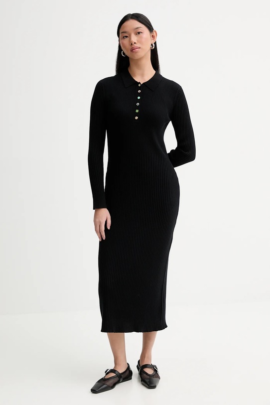 PS Paul Smith sukienka z dodatkiem wełny W2R.798N.V31406 czarny SS26