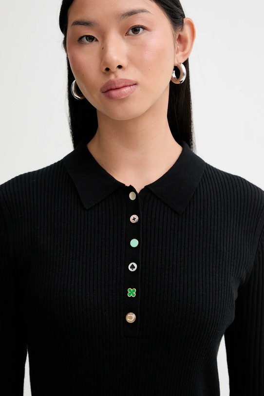 PS Paul Smith sukienka z dodatkiem wełny czarny W2R.798N.V31406