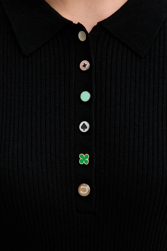 PS Paul Smith sukienka z dodatkiem wełny W2R.798N.V31406 czarny