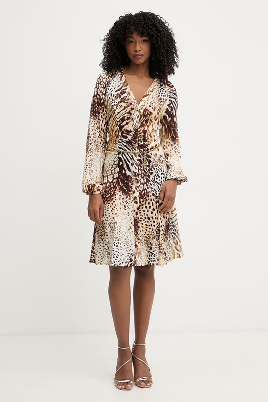 Marciano by Guess šaty GWENDA G6GK07.W1763 hnedá SS26