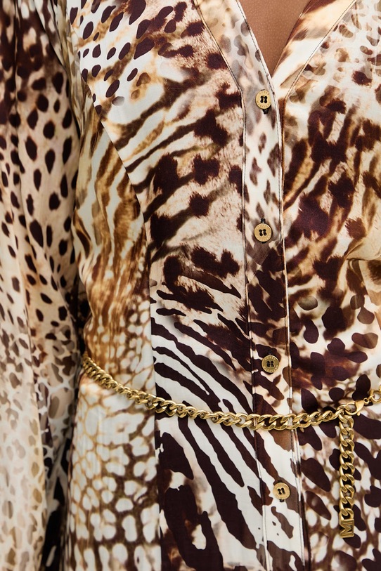 Marciano by Guess šaty GWENDA G6GK07.W1763 hnedá