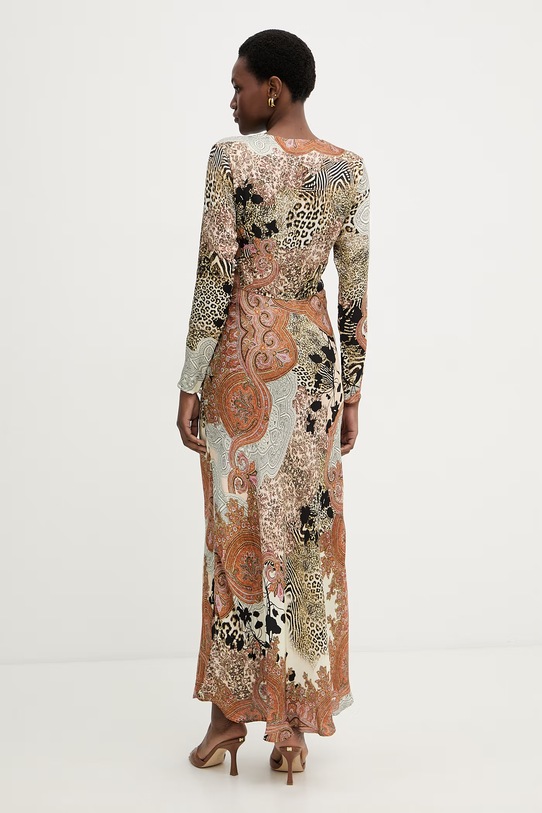 Odzież Marciano by Guess sukienka z wiskozy GWENDA G6GK12.W1780 brązowy