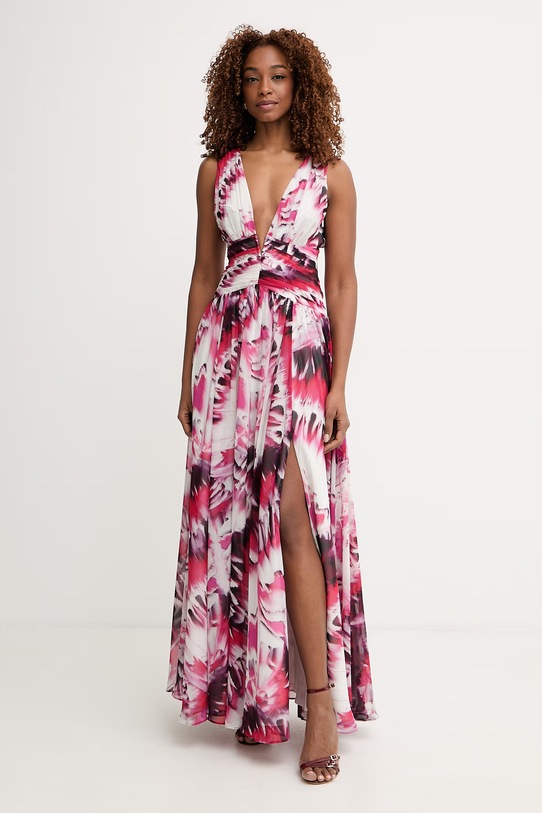 Marciano by Guess šaty s rozšíreným strihom ADELA ružová G6GK14.W1787