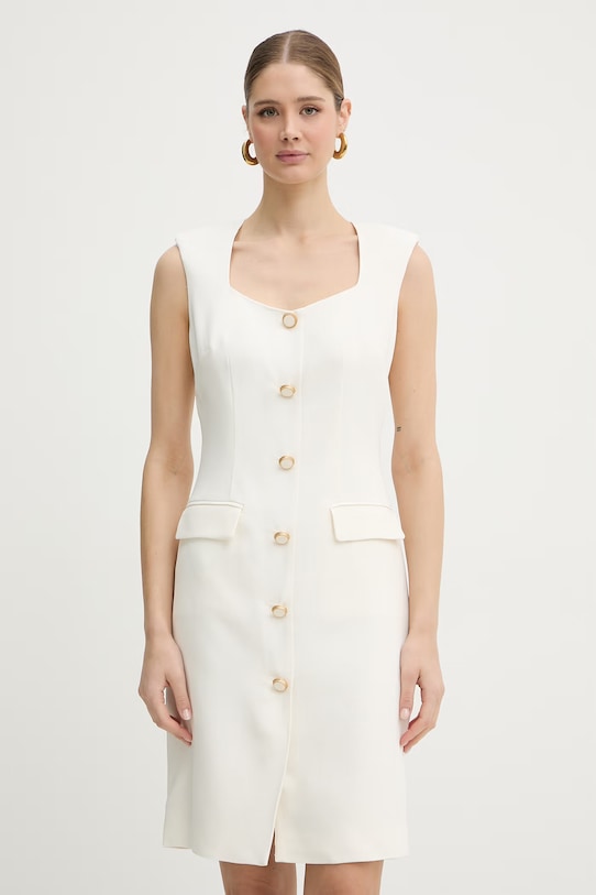 Marciano by Guess sukienka z wiskozą GRETHA beżowy G6GK26.W1866