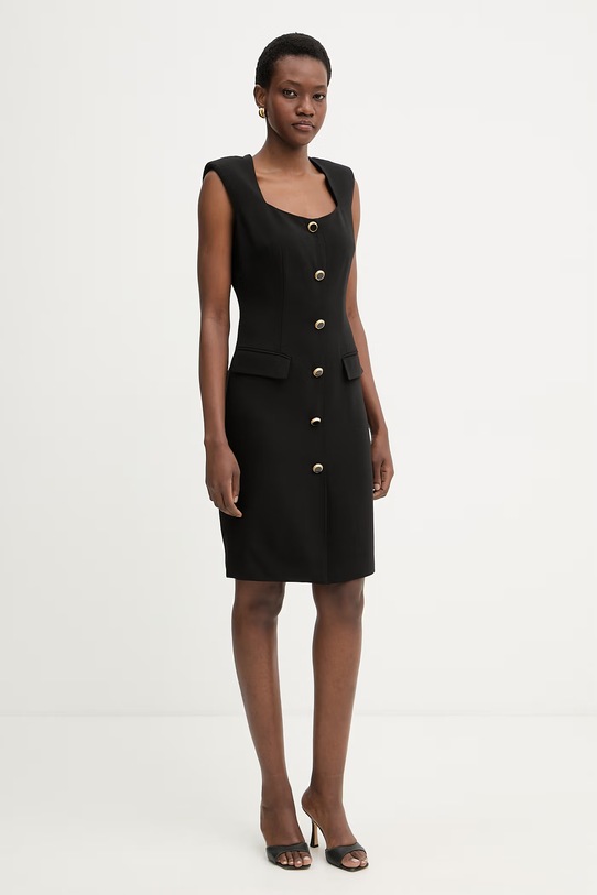 Marciano by Guess obleka z viskozo GRETHA G6GK26.W1866 črna SS26