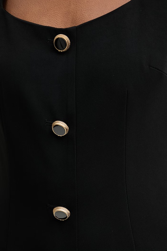 Marciano by Guess obleka z viskozo GRETHA G6GK26.W1866 črna