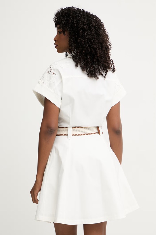 Îmbrăcăminte Marciano by Guess rochie evazată din bumbac ALEXIS G6GK35.W1904 bej