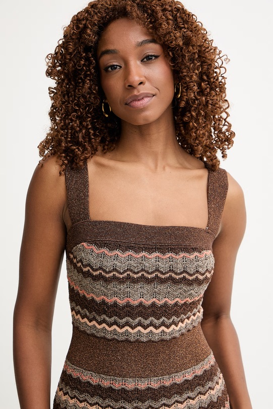 Marciano by Guess sukienka SUKI brązowy G6GK42.Z0640