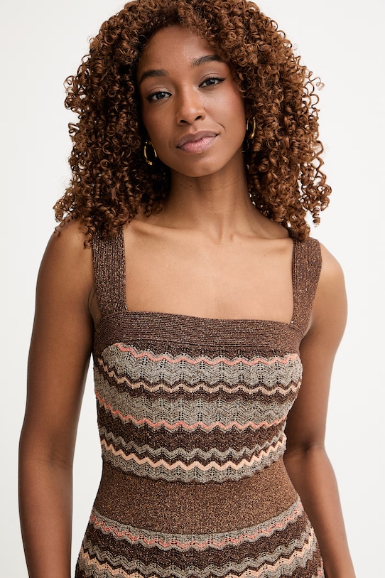 Marciano by Guess sukienka SUKI brązowy G6GK42.Z0640