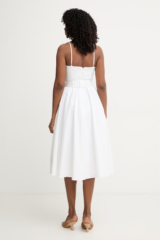 Oblečenie Marciano by Guess šaty s rozšíreným strihom s bavlnou ULLA G6GK46.W1925 biela