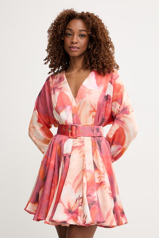 Marciano by Guess šaty s rozšíreným strihom ESTELA oranžová G6GK58.W2214