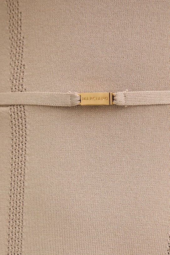 Marciano by Guess šaty s rozšíreným strihom s viskózou KASHU G6GK65.Z0762 béžová