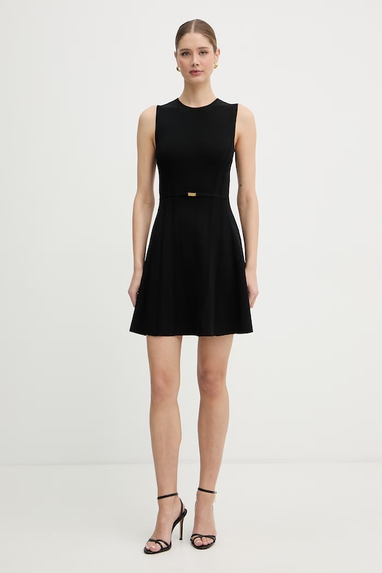 Marciano by Guess φόρεμα flared με βισκόζη KASHU G6GK65.Z0762 μαύρο SS26