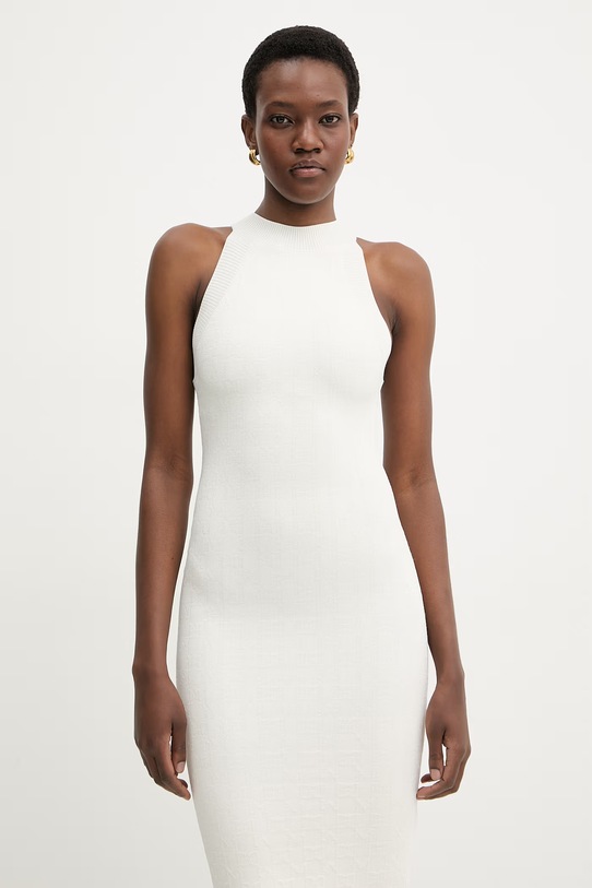 Marciano by Guess sukienka bodycon z wiskozą KIANNA beżowy G6GK67.Z0764