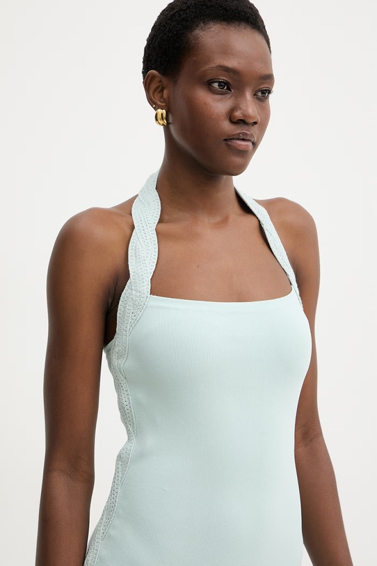 Marciano by Guess sukienka bodycon z wiskozą RANIA niebieski 6RGK26.5876Z