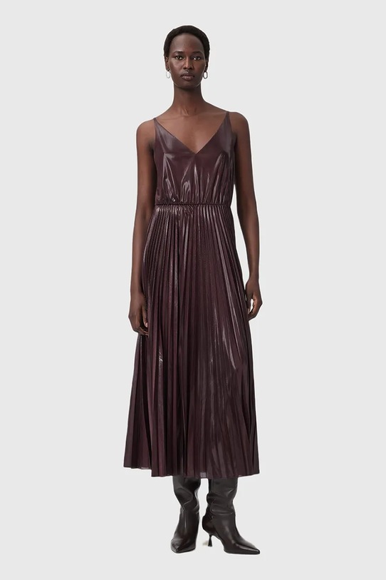 AllSaints sukienka i sweter W328DB brązowy SS26