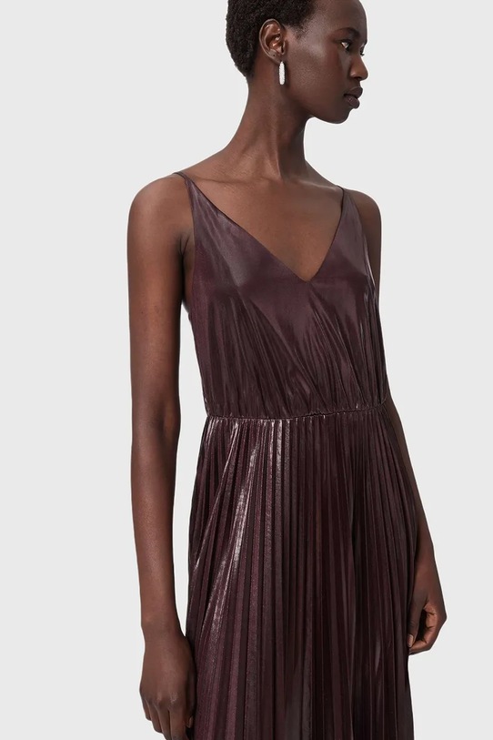 AllSaints sukienka i sweter brązowy W328DB