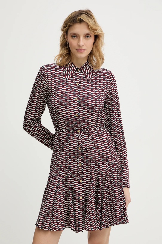 Φόρεμα Tommy Hilfiger casual μπορντό WW0WW48629