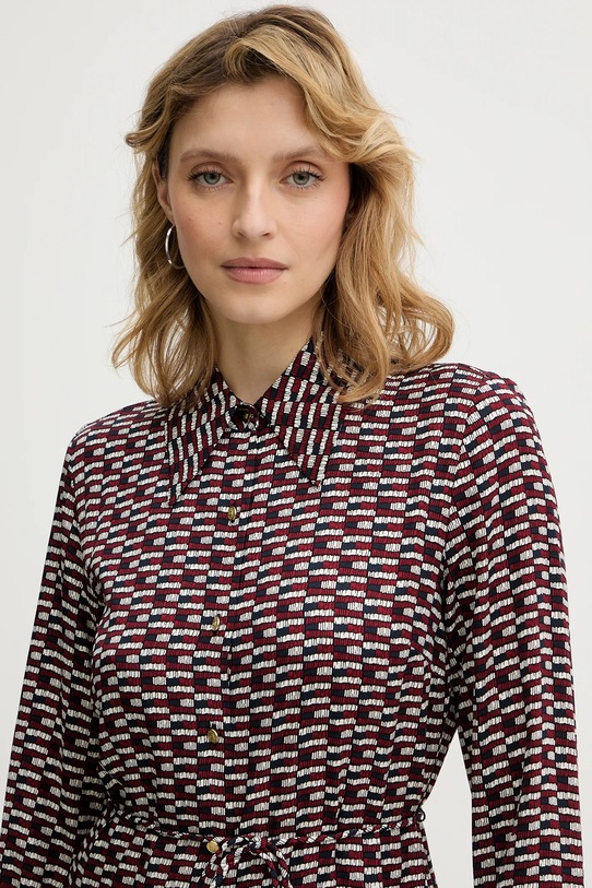 Φόρεμα Tommy Hilfiger μπορντό WW0WW48629