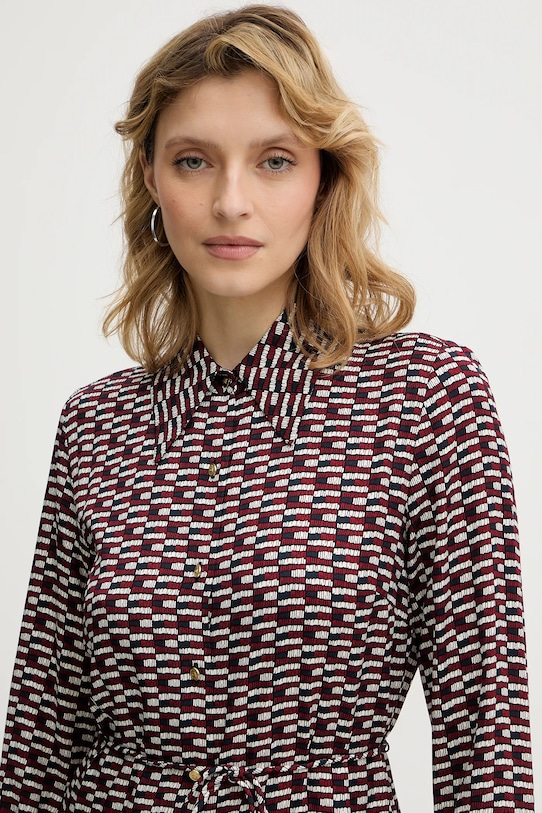 Φόρεμα Tommy Hilfiger μπορντό WW0WW48629