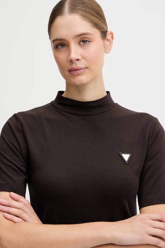 Guess sukienka SONIA brązowy V6RK04.J1314