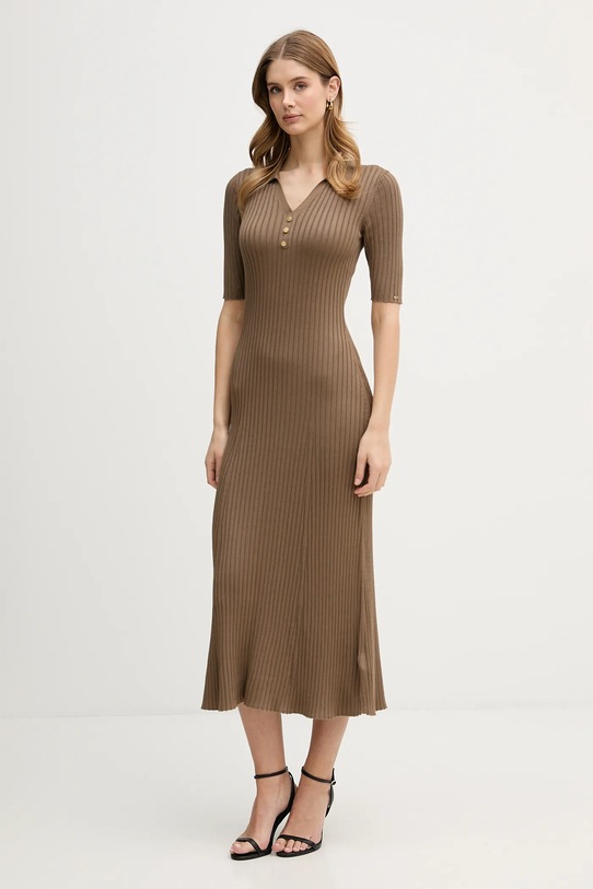 Šaty Tommy Hilfiger WW0WW48447 zelená SS26