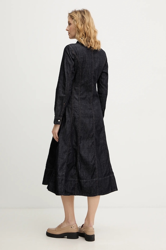 Odzież Tommy Hilfiger sukienka jeansowa WW0WW48520 granatowy