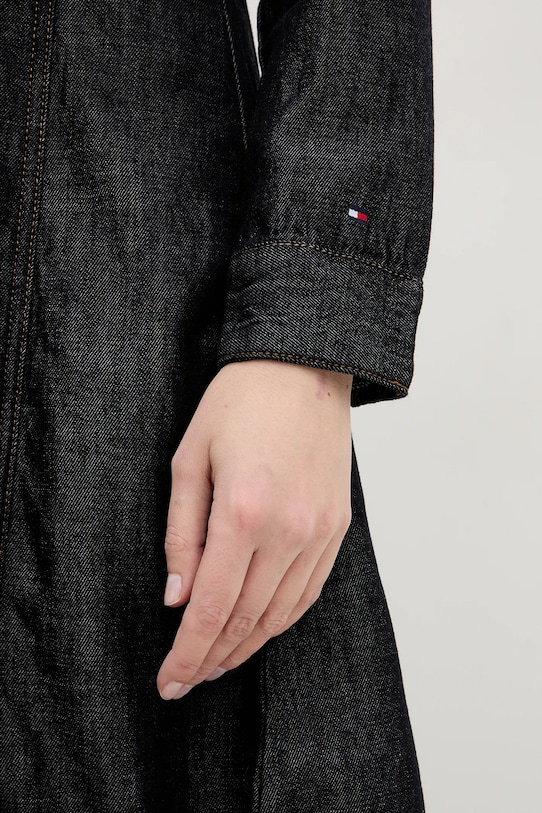 Tommy Hilfiger sukienka jeansowa WW0WW48520 granatowy