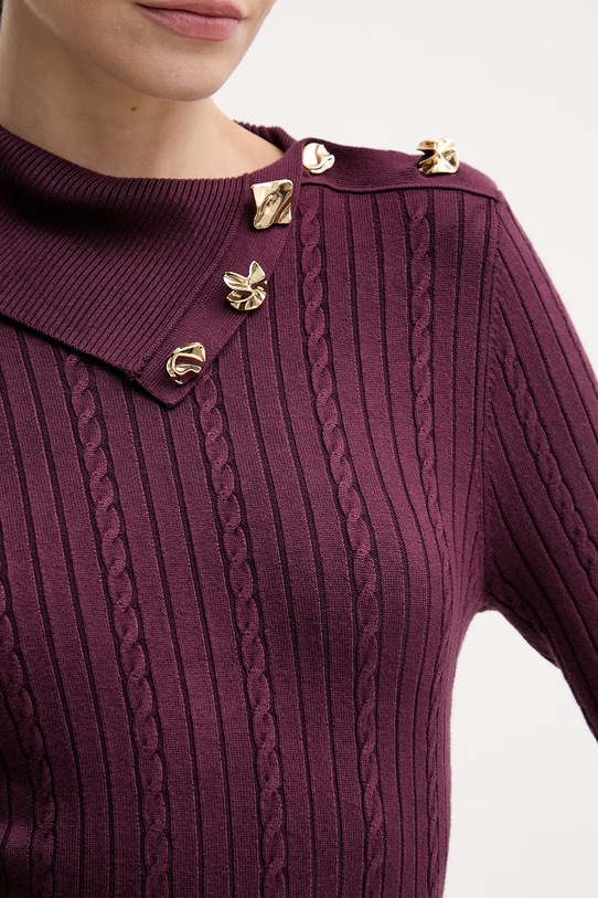 Guess sukienka PRISCILLA W6RK01.Z2YJ2 fioletowy