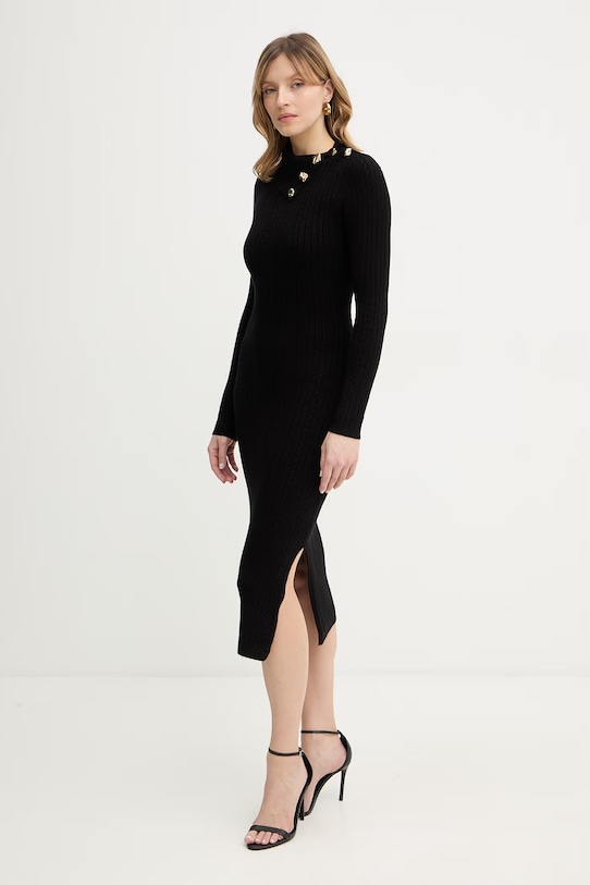 Φόρεμα Guess PRISCILLA W6RK01.Z2YJ2 μαύρο SS26