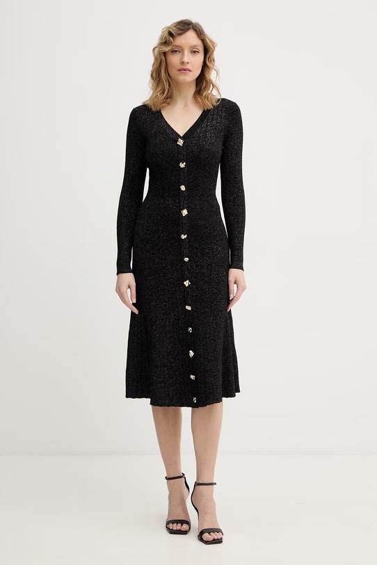 Guess sukienka JELENE z elastanem czarny W6RK02.Z3700