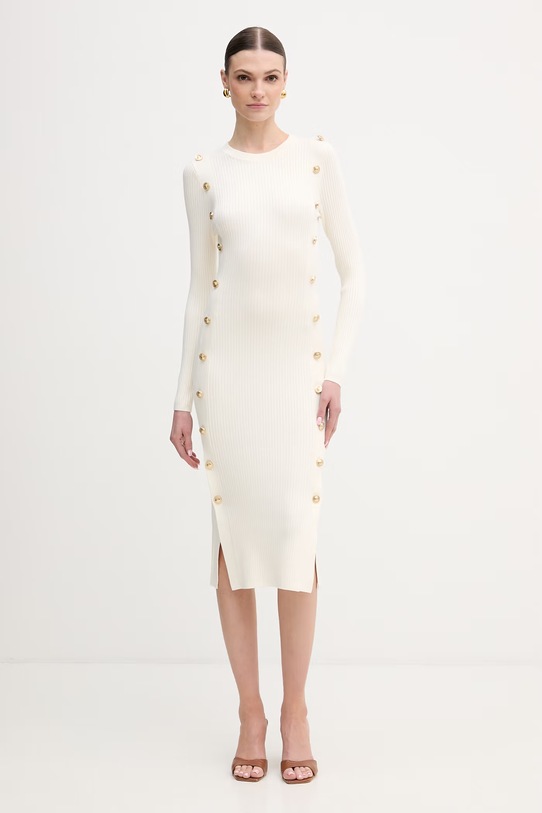 Guess sukienka z elastanem beżowy W6RK06.Z2YJ2