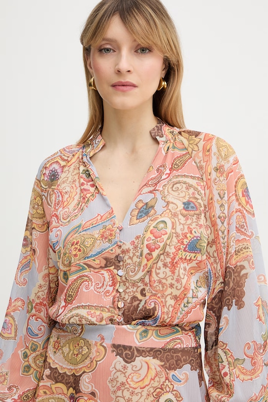 Guess sukienka PAISLEY pomarańczowy W6PK0Z.WP691