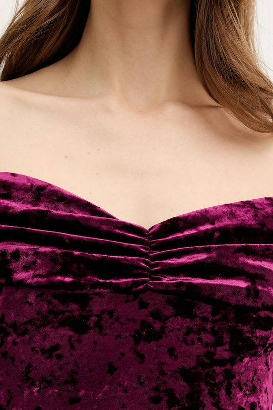 Guess sukienka W6PK1M.KJ170 bordowy