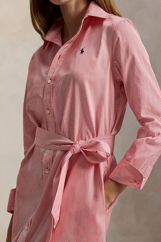 Polo Ralph Lauren sukienka bawełniana różowy 211A96362