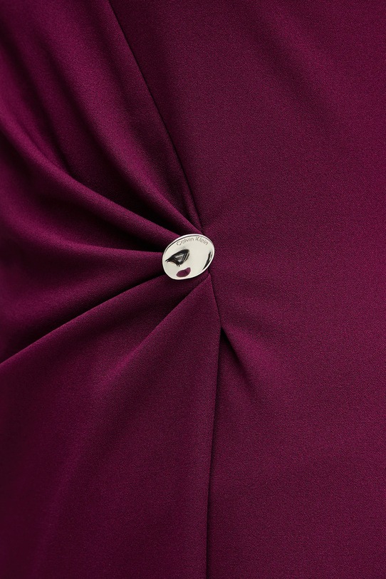 Calvin Klein sukienka LV044E047G bordowy