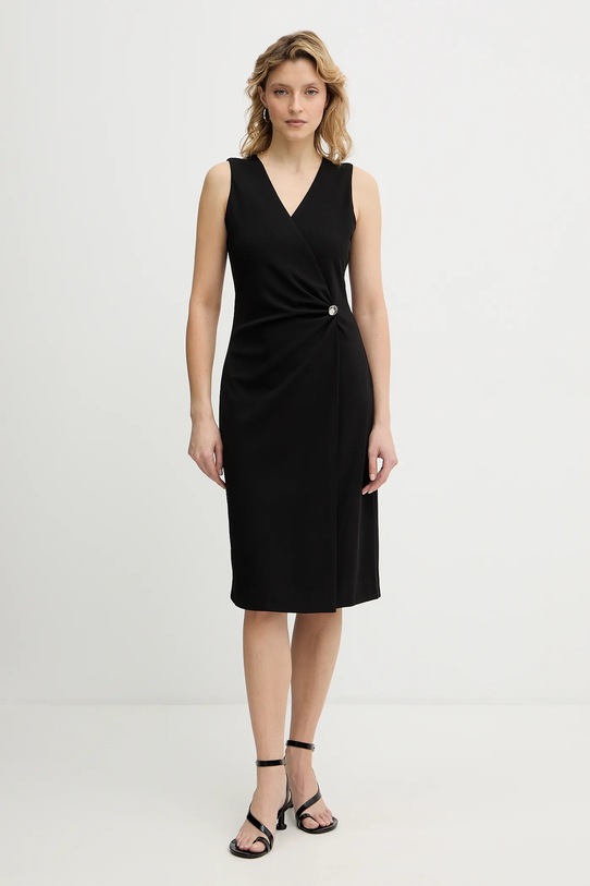 Calvin Klein sukienka z elastanem czarny LV044E047G
