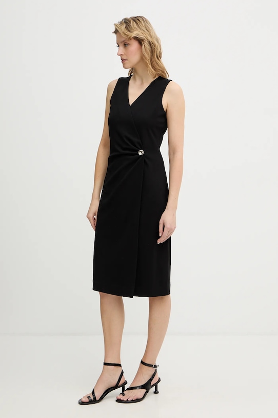 Calvin Klein sukienka LV044E047G czarny SS26