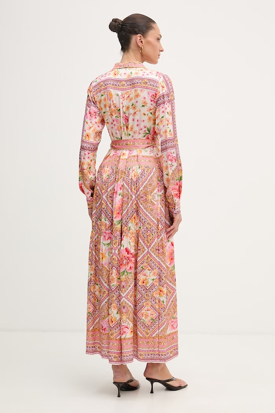 Odzież Hale Bob sukienka letnia z wiskozy Nicandra 62BC614A różowy