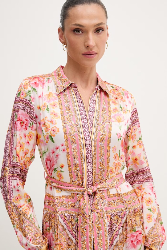 Hale Bob sukienka letnia z wiskozy Nicandra różowy 62BC614A