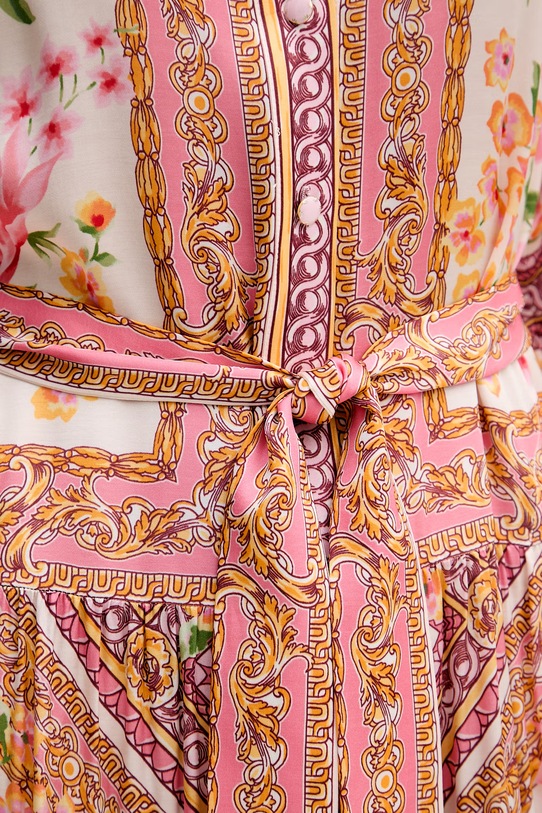 Hale Bob sukienka letnia z wiskozy Nicandra 62BC614A różowy