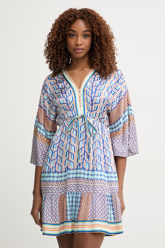 Hale Bob sukienka z wiskozą Theia niebieski 62NT650A