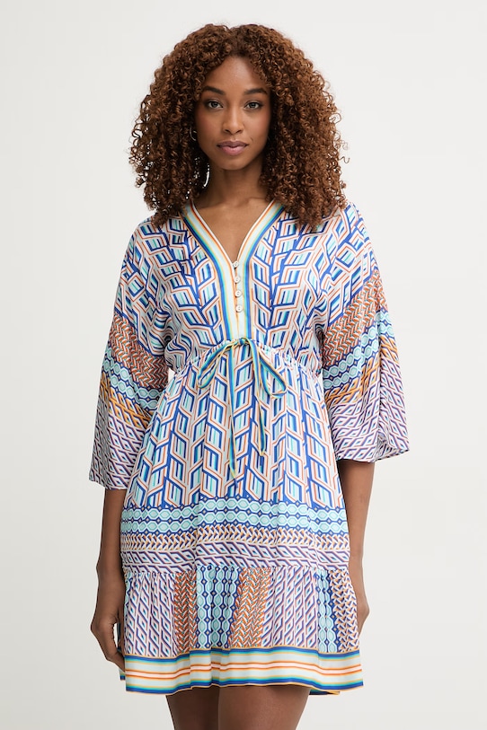 Hale Bob sukienka z wiskozą Theia niebieski 62NT650A