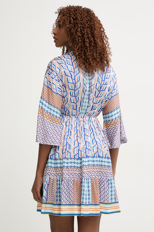 Odzież Hale Bob sukienka z wiskozą Theia 62NT650A niebieski