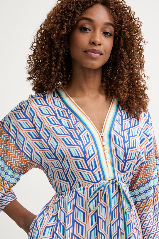 Hale Bob sukienka z wiskozą Theia niebieski 62NT650A