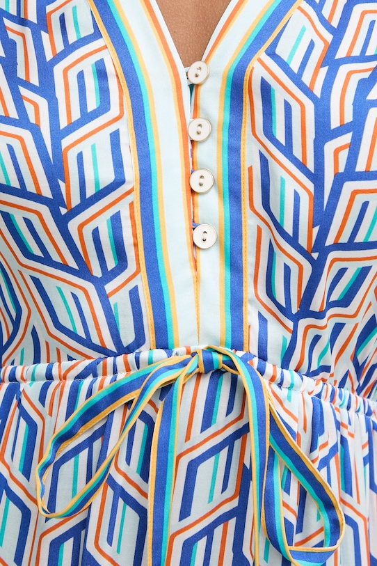 Hale Bob sukienka z wiskozą Theia 62NT650A niebieski