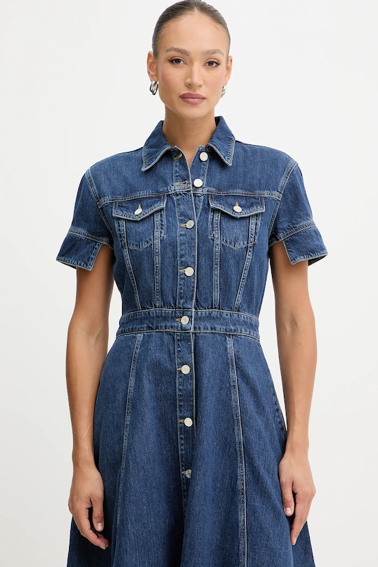 Karl Lagerfeld sukienka jeansowa FASHION DENIM niebieski B1W13037